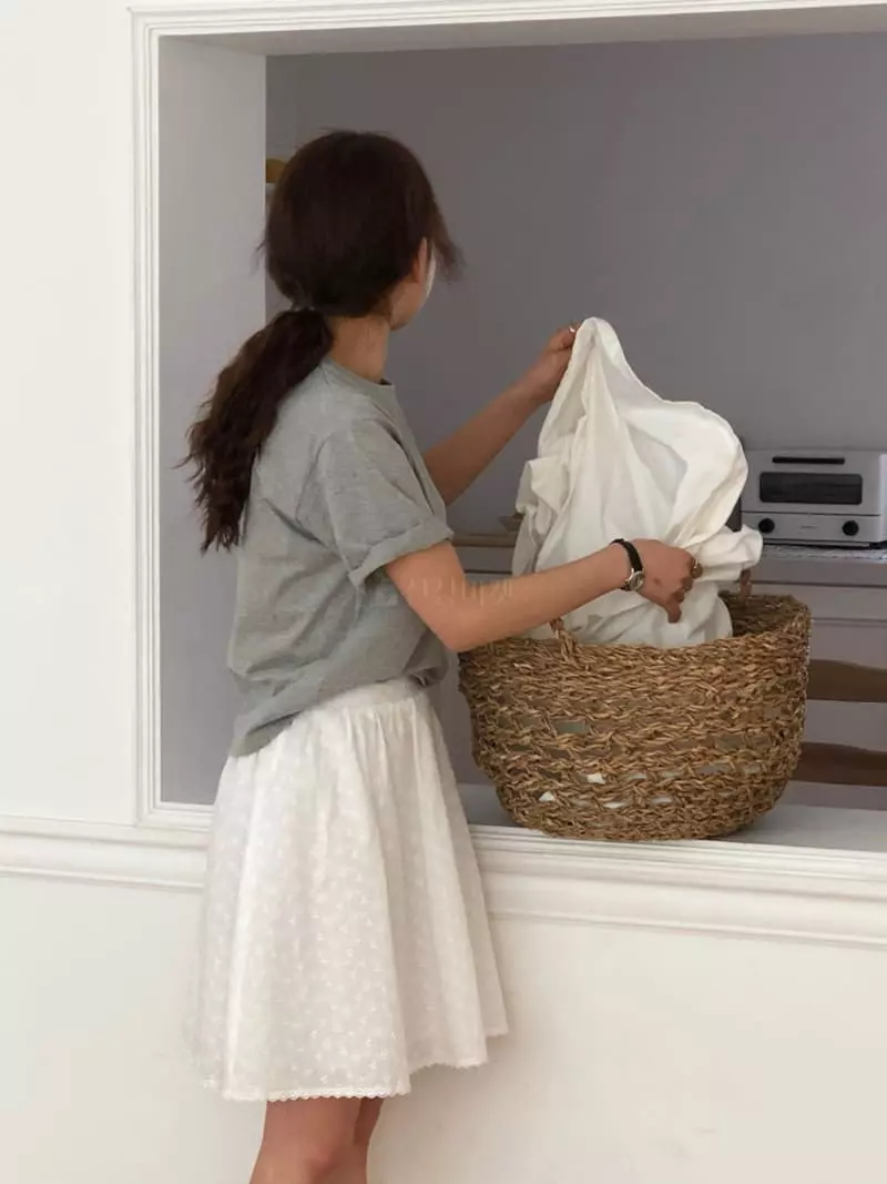 A Want - Korean Women Fashion - #momslook - Puching Lace Skirt - 11