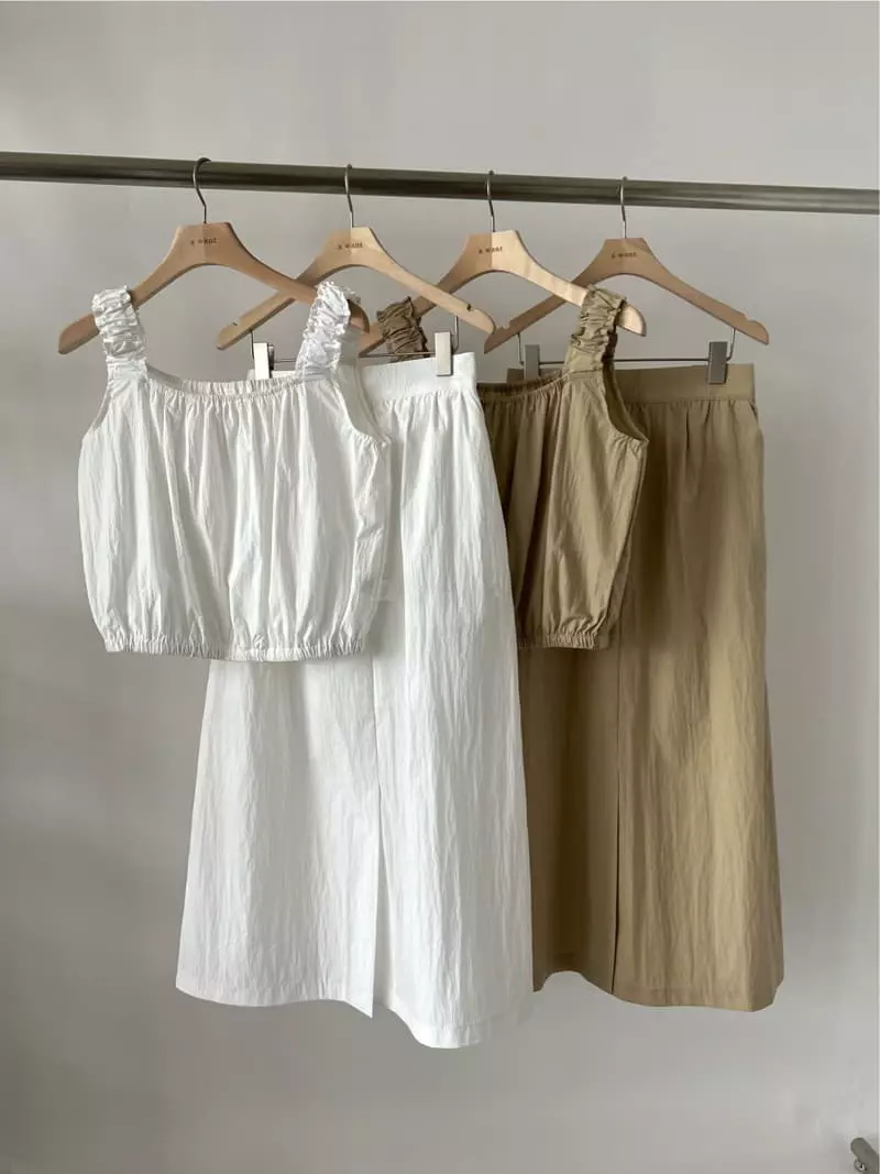 A Want - Korean Women Fashion - #momslook - Coming Sleeveless Set - 10