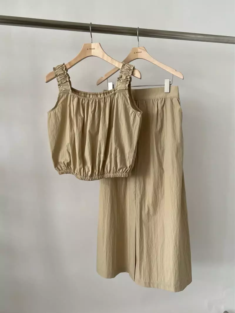 A Want - Korean Women Fashion - #momslook - Coming Sleeveless Set - 11