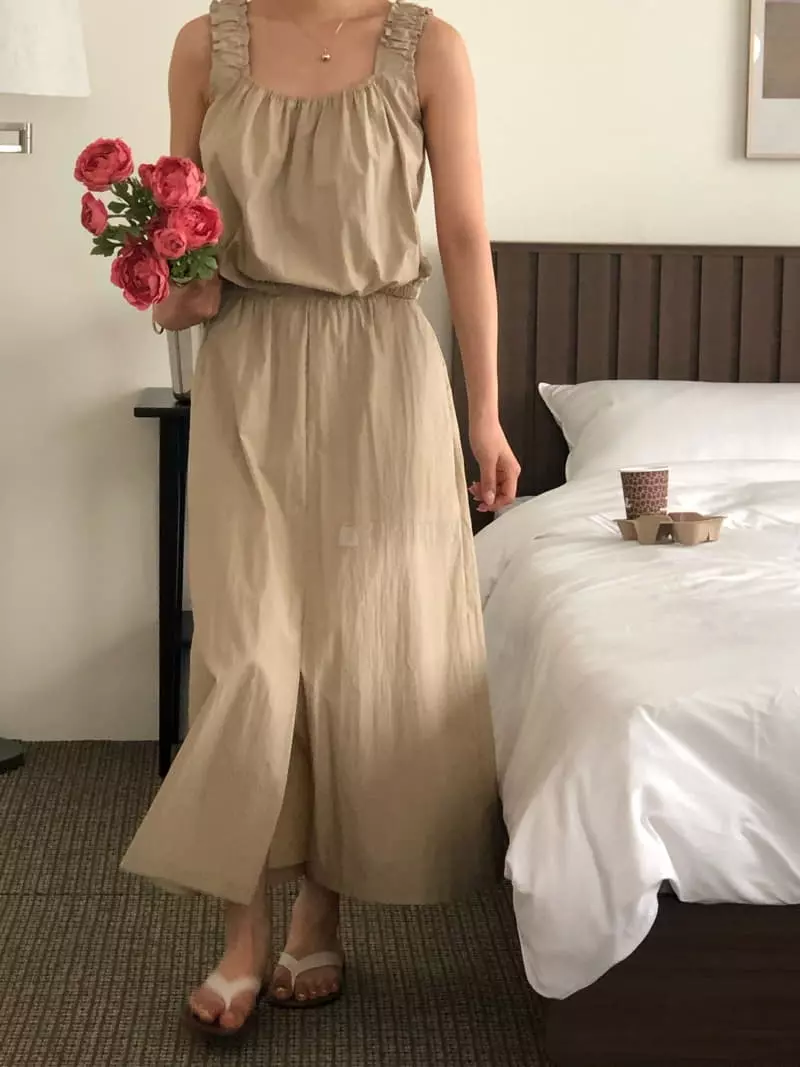 A Want - Korean Women Fashion - #momslook - Coming Sleeveless Set - 3