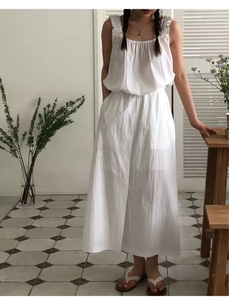 A Want - Korean Women Fashion - #momslook - Coming Sleeveless Set - 5