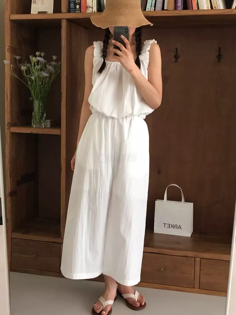 A Want - Korean Women Fashion - #momslook - Coming Sleeveless Set - 7