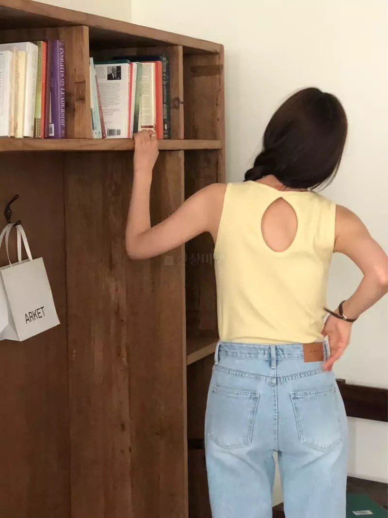 A Want - Korean Women Fashion - #pursuepretty - Atom Slit Sleeveless - 11