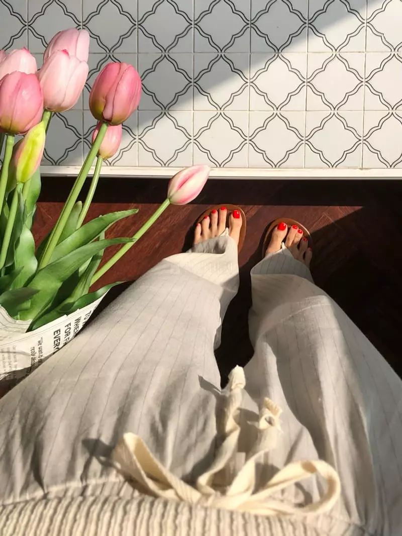 A Want - Korean Women Fashion - #shopsmall - Linen Stripes Pants - 9
