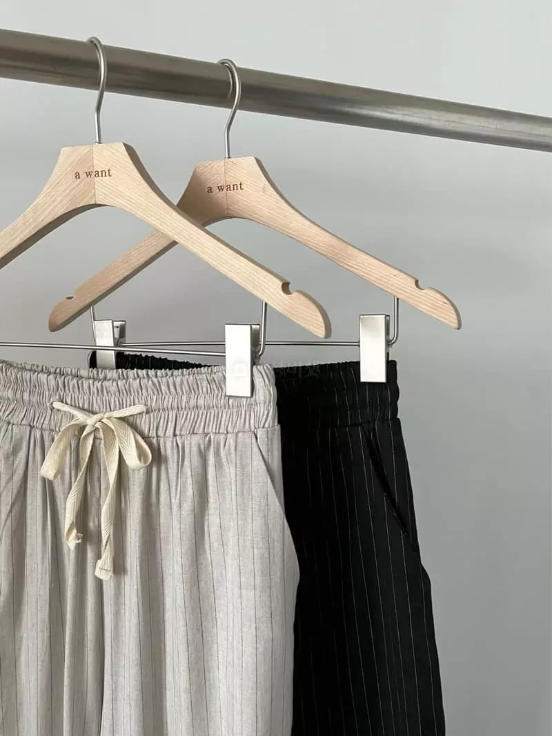 A Want - Korean Women Fashion - #thatsdarling - Linen Stripes Pants - 10