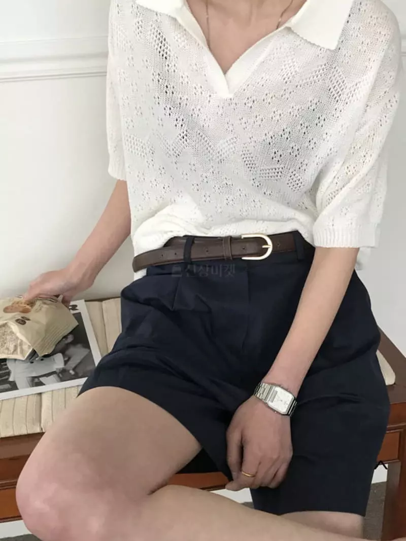 A Want - Korean Women Fashion - #womensfashion - Wiv Knit Tee