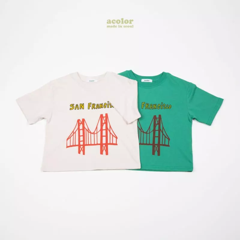 Acolor - Korean Children Fashion - #Kfashion4kids - Bridge Tee