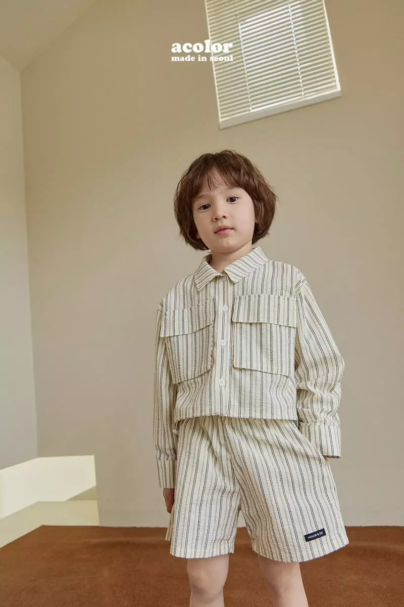 Acolor - Korean Children Fashion - #childrensboutique - Wood Shirt Jacket - 7