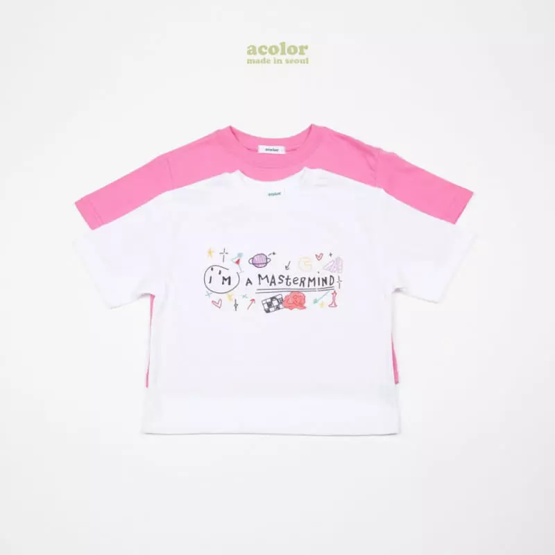 Acolor - Korean Children Fashion - #childrensboutique - Sketch Tee - 12