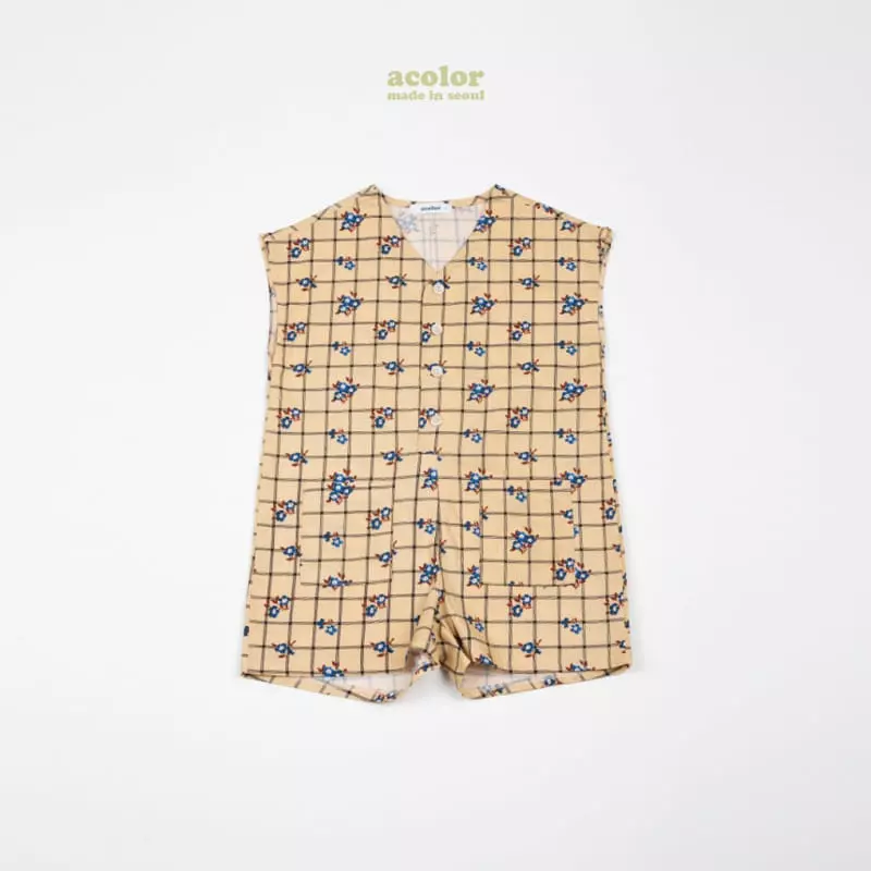 Acolor - Korean Children Fashion - #childrensboutique - Butter Jumpsuit