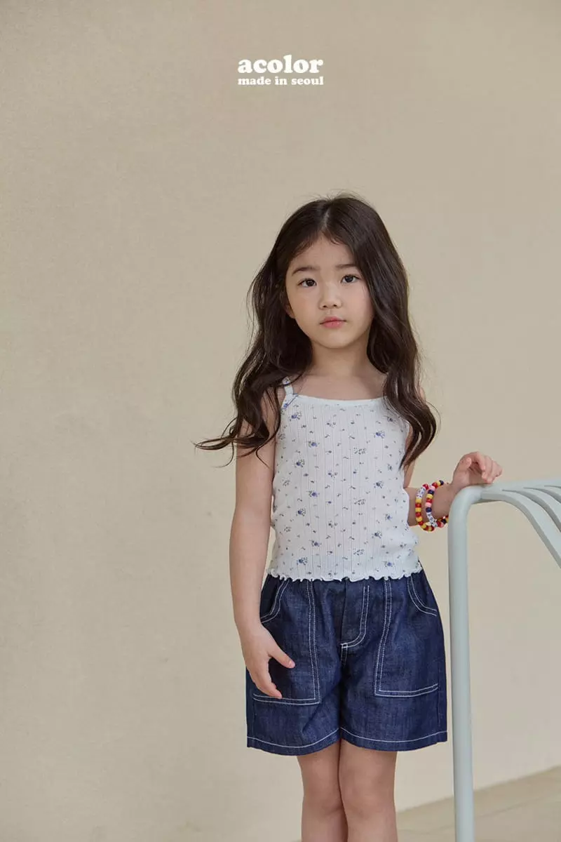 Acolor - Korean Children Fashion - #fashionkids - Eyelet Summer Sleeveless - 8