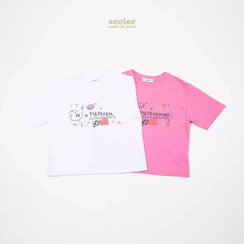 Acolor - Korean Children Fashion - #fashionkids - Sketch Tee