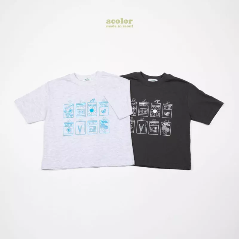 Acolor - Korean Children Fashion - #kidsshorts - Seed Tee