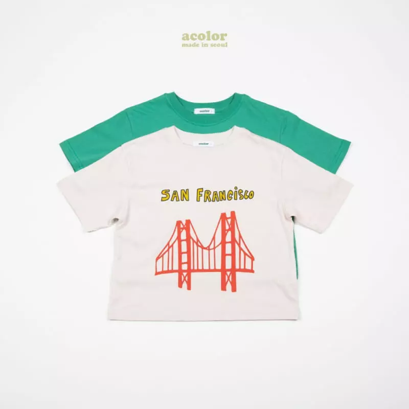 Acolor - Korean Children Fashion - #kidsshorts - Bridge Tee - 12