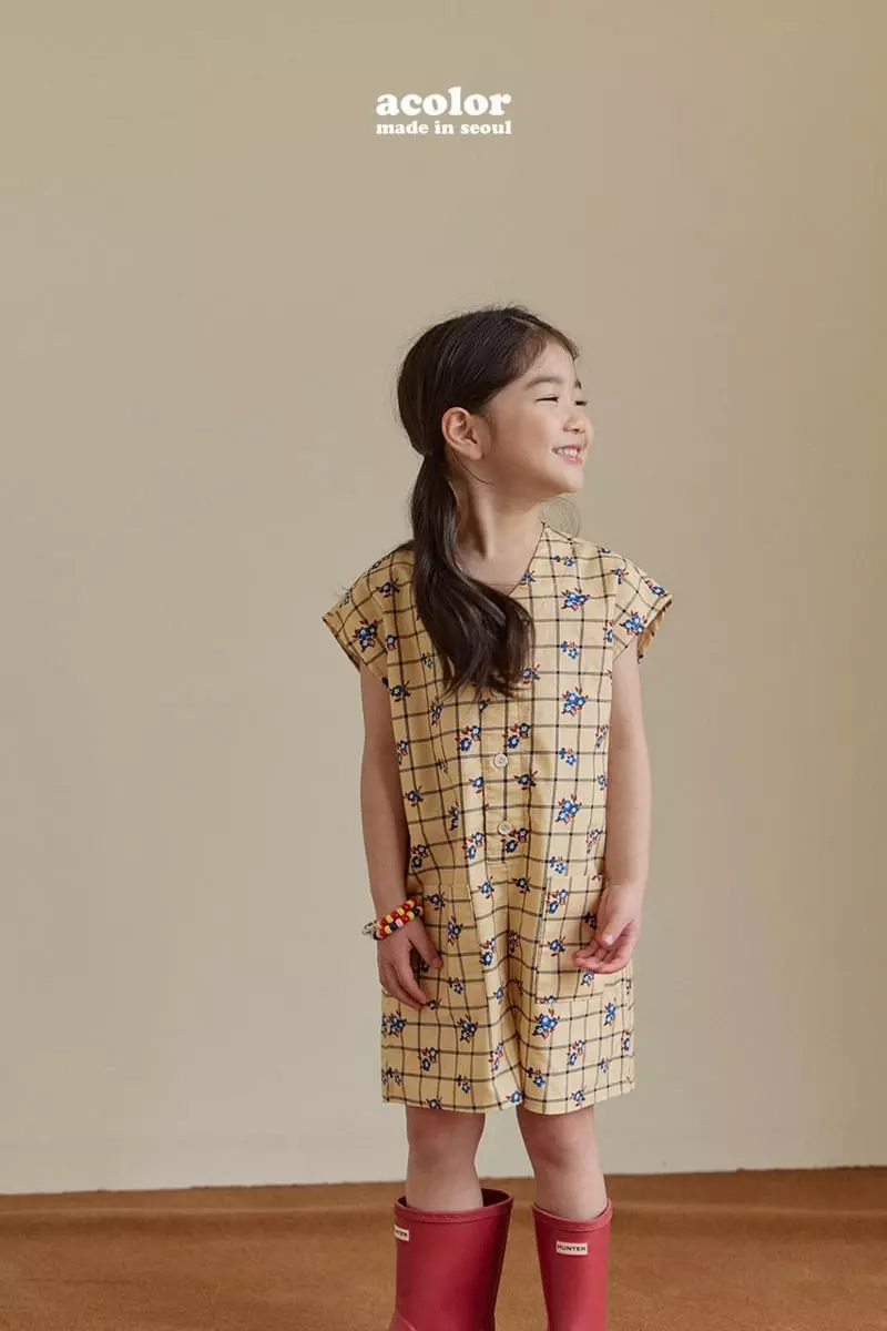Acolor - Korean Children Fashion - #kidsshorts - Butter Jumpsuit - 5