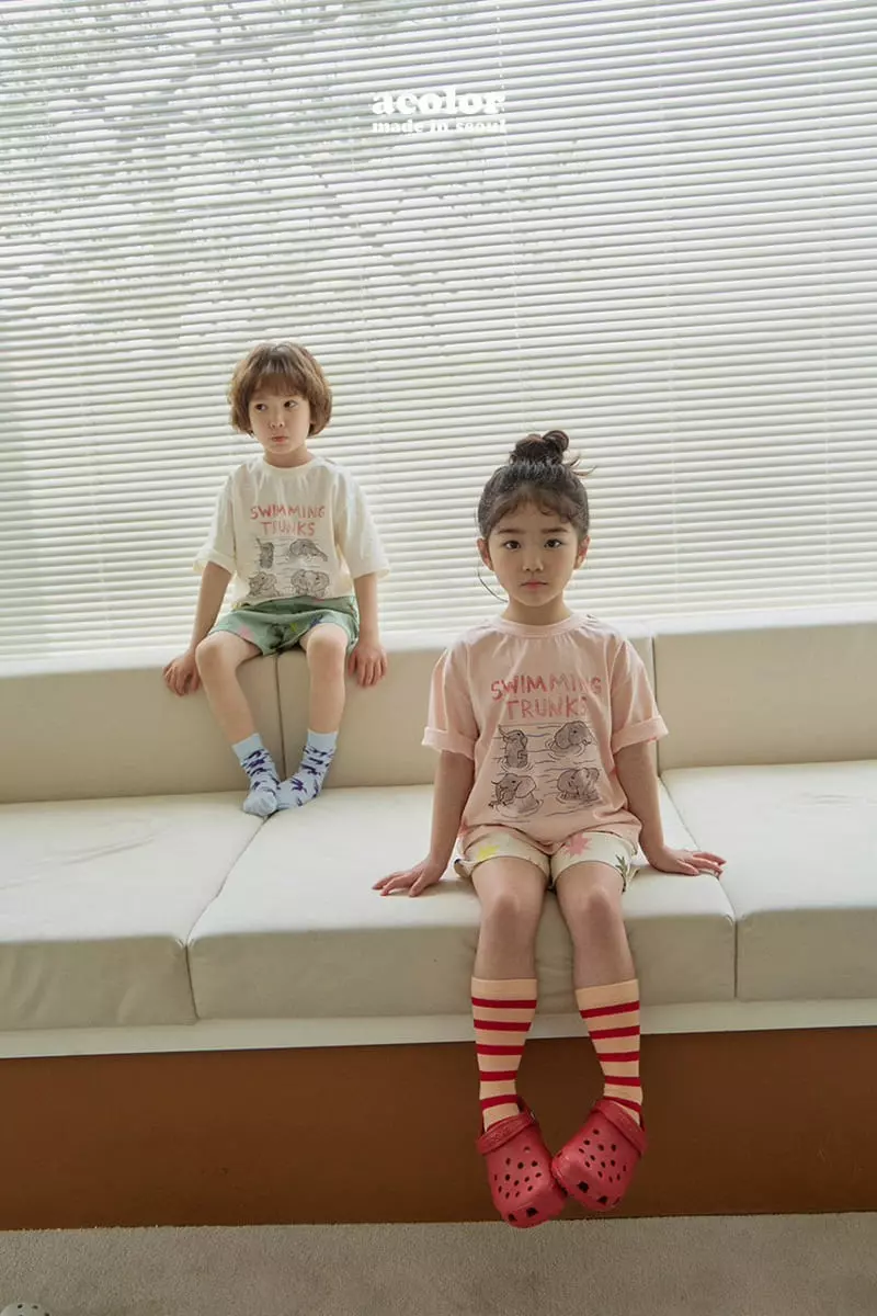 Acolor - Korean Children Fashion - #kidzfashiontrend - Elephant Tee - 2