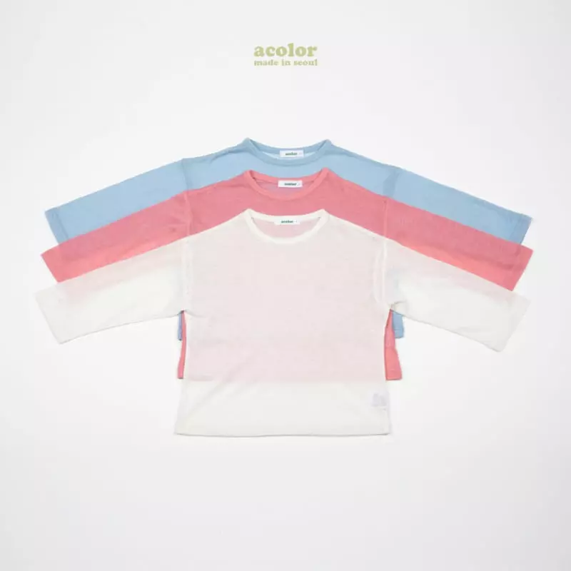 Acolor - Korean Children Fashion - #prettylittlegirls - Summer Tencel Tee