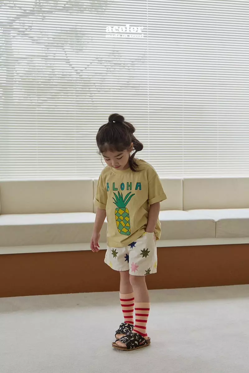 Acolor - Korean Children Fashion - #toddlerclothing - Star Shorts - 9