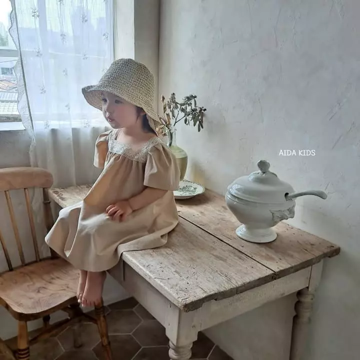 Aida - Korean Children Fashion - #stylishchildhood - Square Neck One-piece - 4