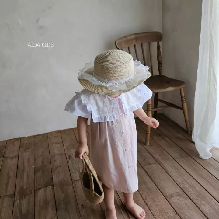 Aida - Korean Children Fashion - #childofig - Pink Wing One-piece - 2
