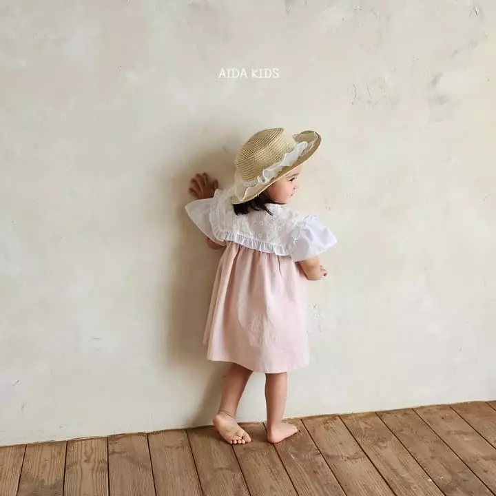 Aida - Korean Children Fashion - #childrensboutique - Pink Wing One-piece - 4
