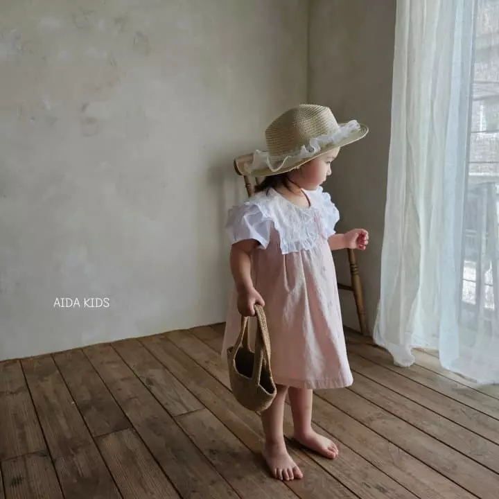 Aida - Korean Children Fashion - #discoveringself - Pink Wing One-piece - 5