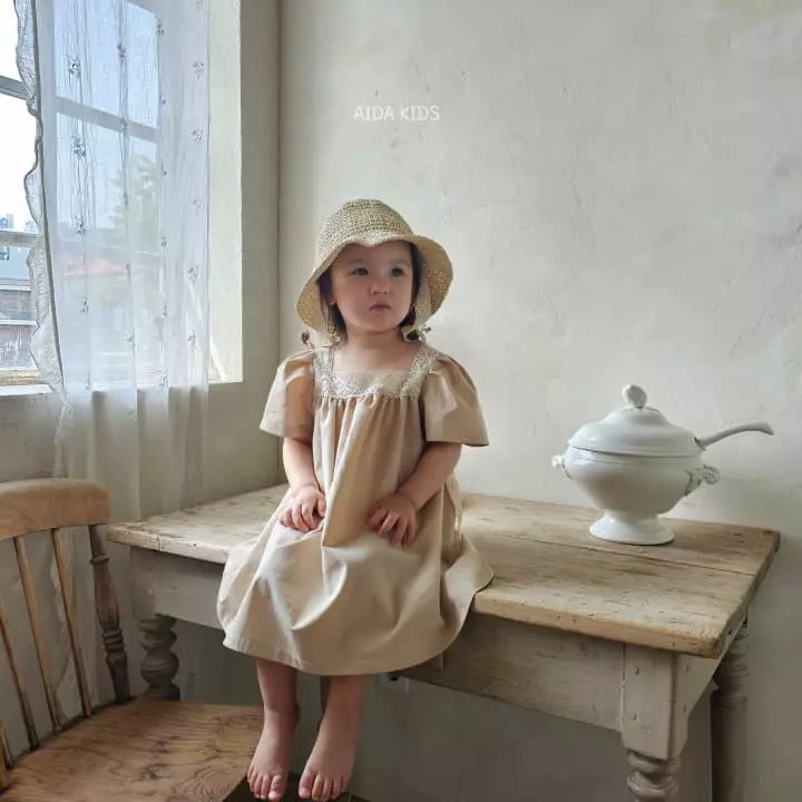 Aida - Korean Children Fashion - #stylishchildhood - Square Neck One-piece - 3