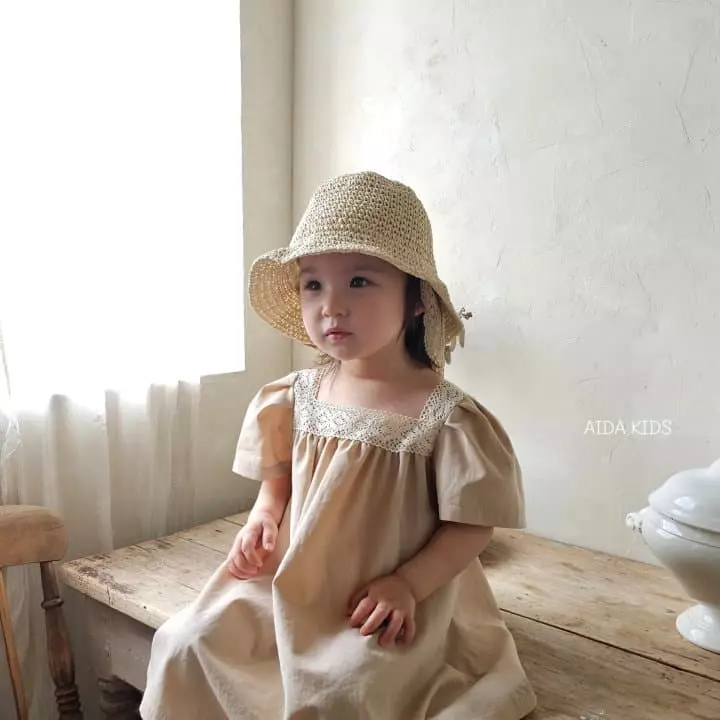 Aida - Korean Children Fashion - #todddlerfashion - Square Neck One-piece