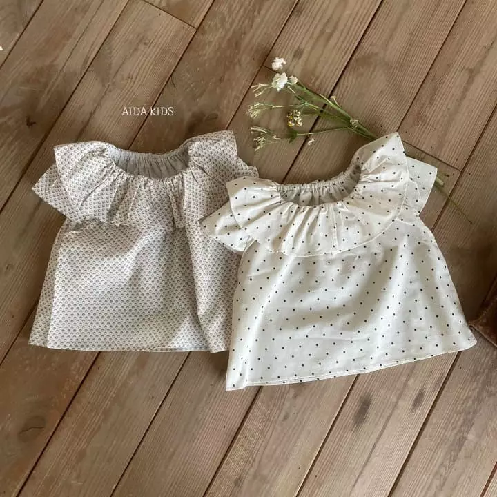 Aida - Korean Children Fashion - #todddlerfashion - Frill Cap Blouse - 4