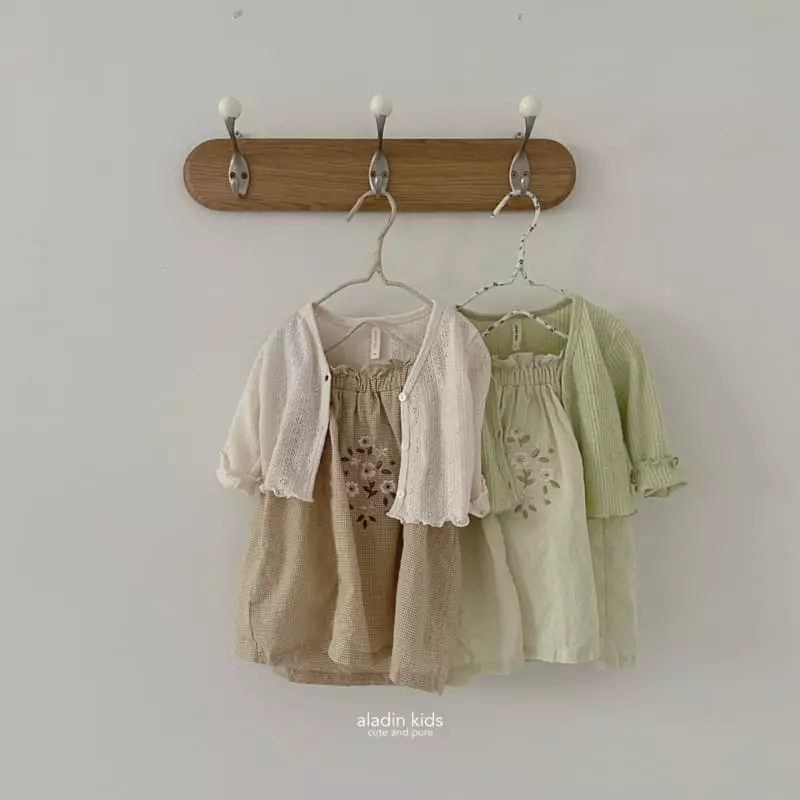 Aladin - Korean Children Fashion - #childofig - Bonjour Embrodiery One-piece - 4