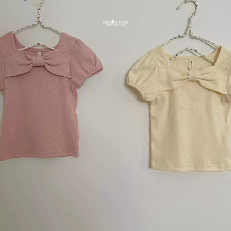 Aladin - Korean Children Fashion - #childofig - Lovely Ribbon Tee - 12