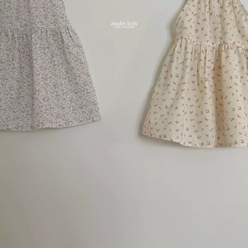 Aladin - Korean Children Fashion - #childrensboutique - Flower Sleeveless One-piece - 6