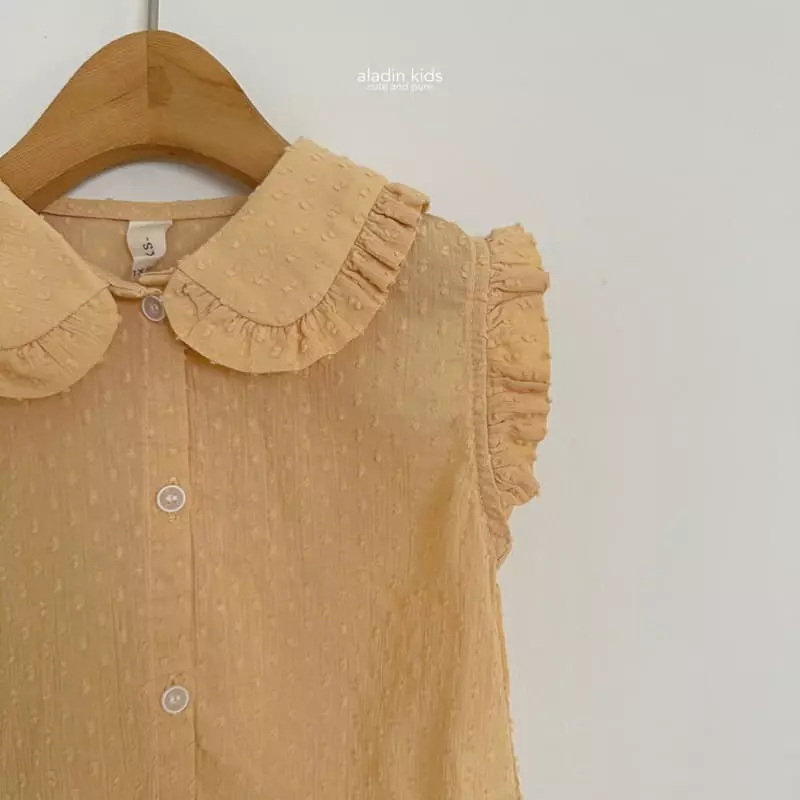 Aladin - Korean Children Fashion - #childrensboutique - Collar Flower Blouse - 3