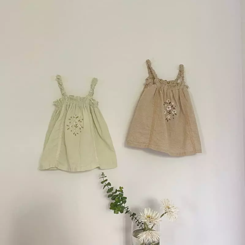 Aladin - Korean Children Fashion - #designkidswear - Bonjour Embrodiery One-piece - 6