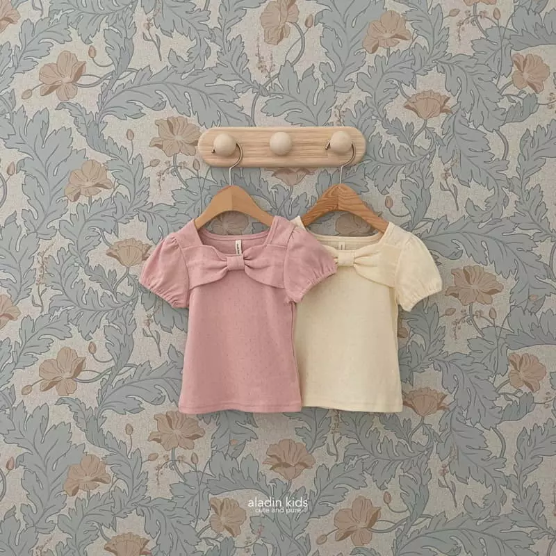 Aladin - Korean Children Fashion - #designkidswear - Lovely Ribbon Tee
