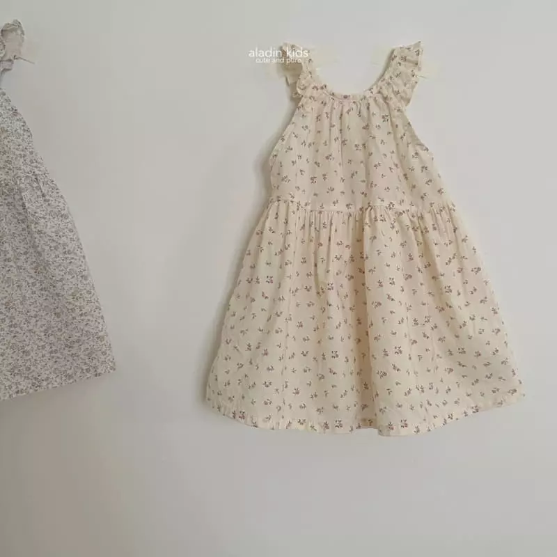 Aladin - Korean Children Fashion - #discoveringself - Flower Sleeveless One-piece - 8