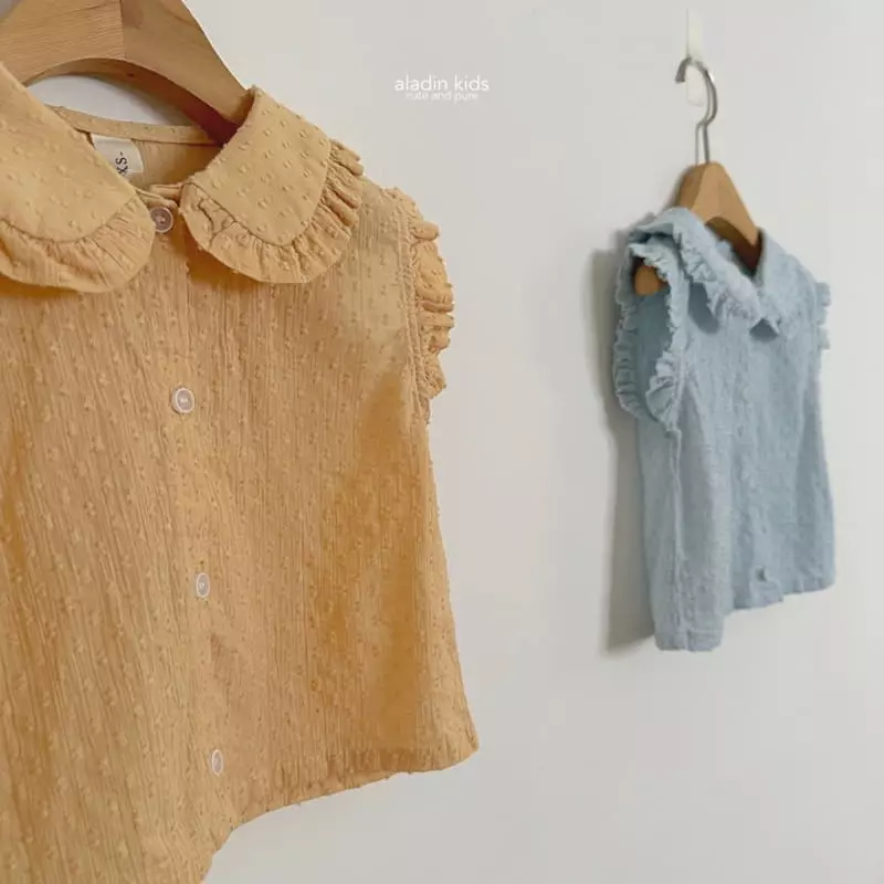 Aladin - Korean Children Fashion - #discoveringself - Collar Flower Blouse - 5