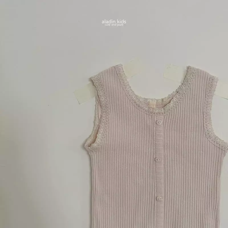 Aladin - Korean Children Fashion - #discoveringself - Button Lace Sleeveless - 5