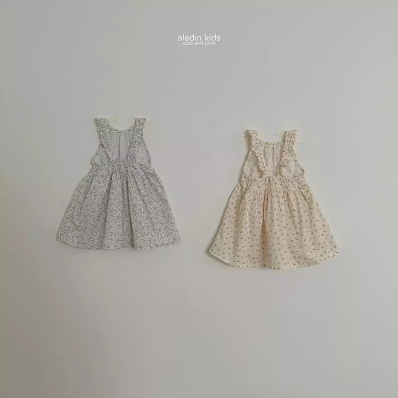 Aladin - Korean Children Fashion - #fashionkids - Flower Sleeveless One-piece - 9
