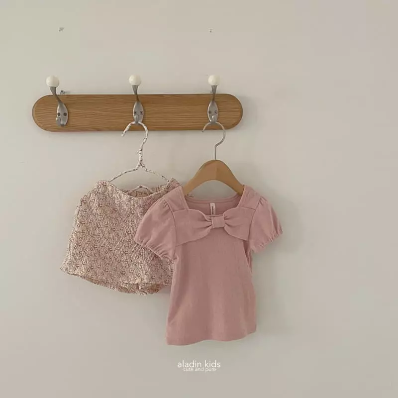 Aladin - Korean Children Fashion - #fashionkids - Lovely Ribbon Tee - 3
