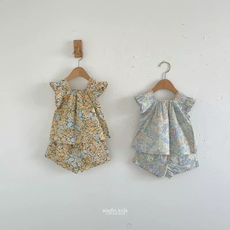 Aladin - Korean Children Fashion - #kidsshorts - Tropical Blouse