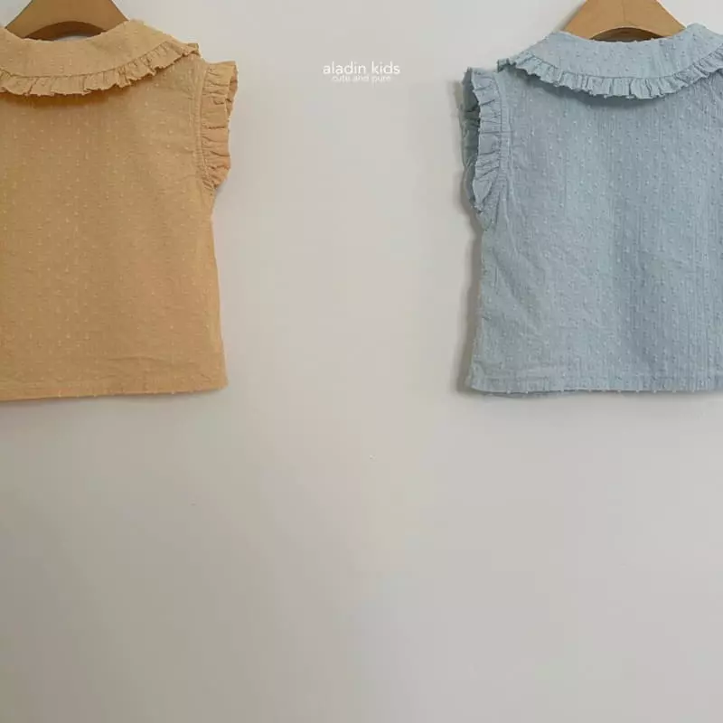 Aladin - Korean Children Fashion - #kidsstore - Collar Flower Blouse - 8