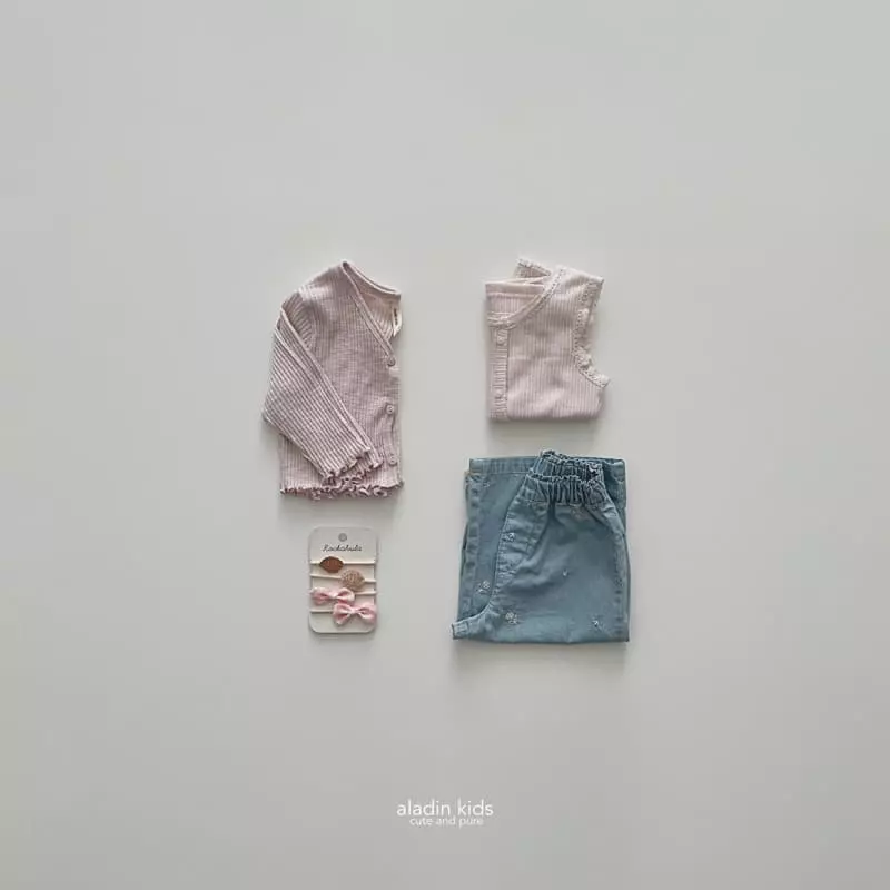 Aladin - Korean Children Fashion - #minifashionista - Flower Jeans - 6
