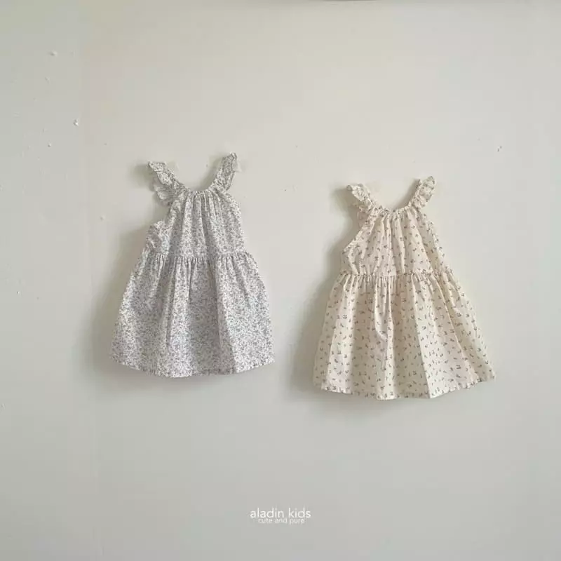 Aladin - Korean Children Fashion - #prettylittlegirls - Flower Sleeveless One-piece - 3