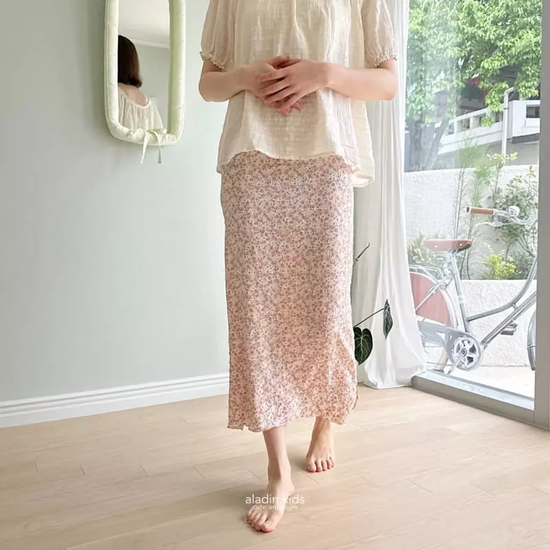 Aladin - Korean Women Fashion - #momslook - Rose Summer Skirt Mom - 3