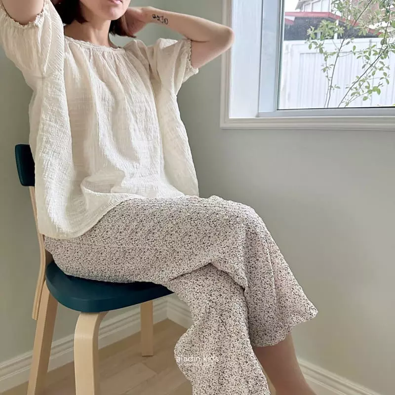 Aladin - Korean Women Fashion - #momslook - Rose Summer Pants Mom - 2
