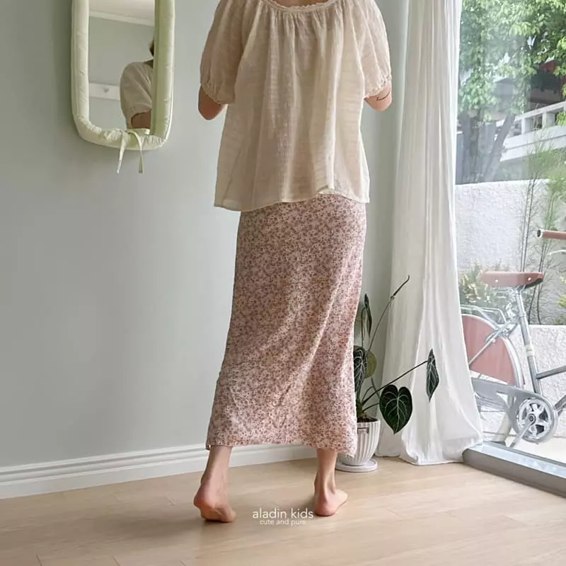 Aladin - Korean Women Fashion - #momslook - Rose Summer Skirt Mom - 4