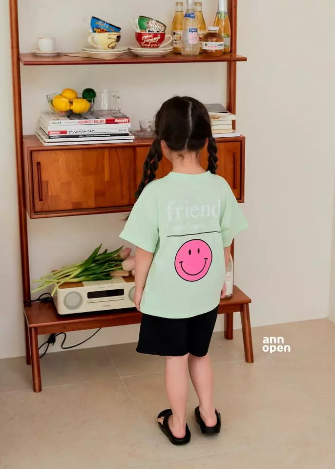Ann Open - Korean Children Fashion - #childofig - Summer Smile Friends Top Bottom Set - 11