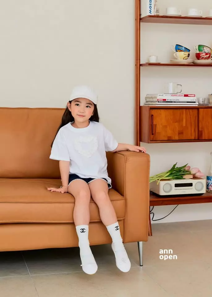 Ann Open - Korean Children Fashion - #discoveringself - Sugar Lace Heart Tee - 7