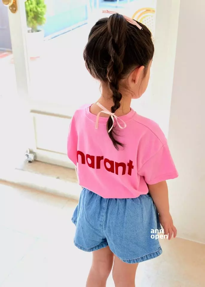 Ann Open - Korean Children Fashion - #kidsshorts - Sue Sue Denim Shorts - 7